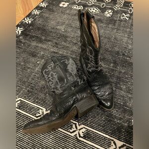 Classic Black Western Cowboy Boots